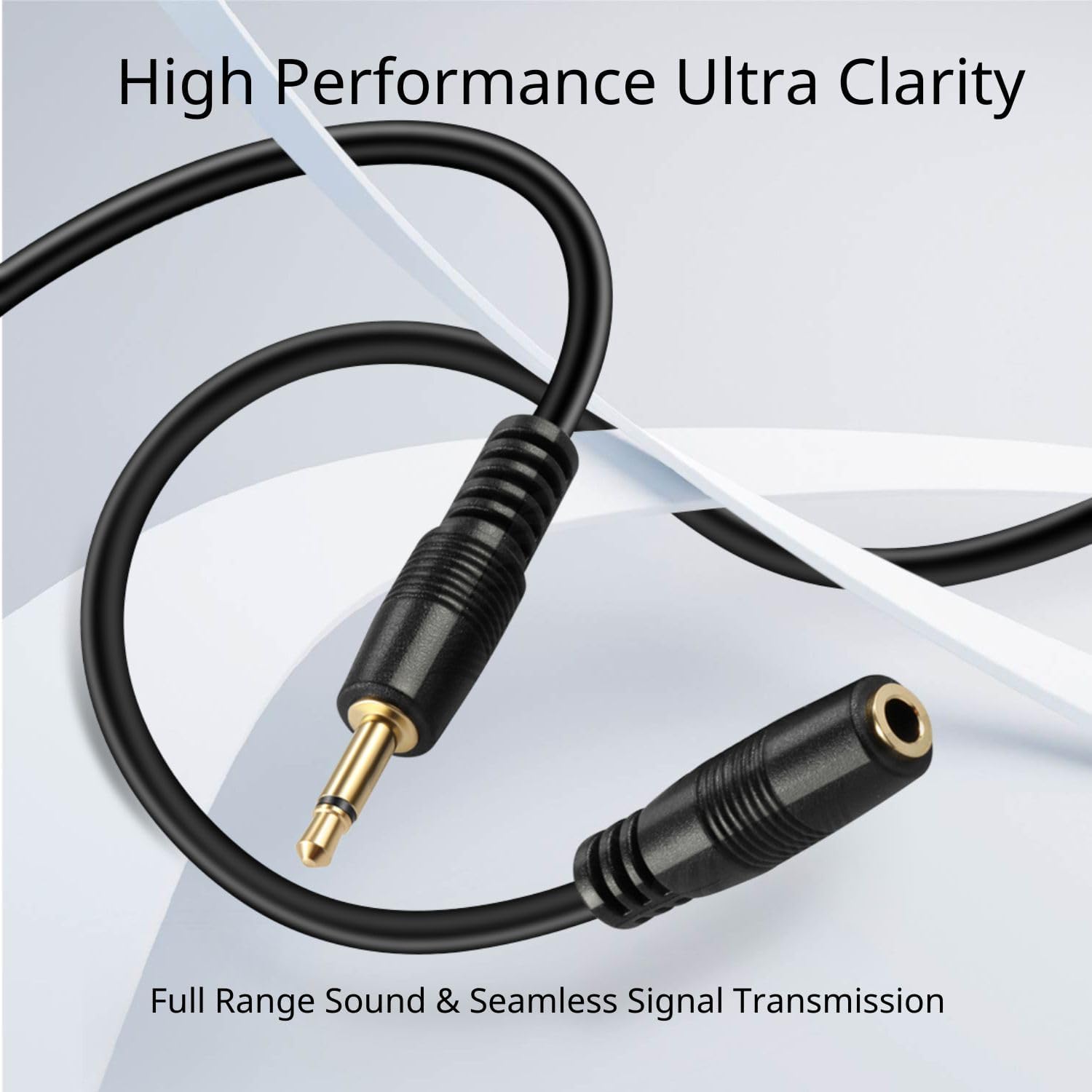 TNP 3.5mm Mono Extension Cable (6 FT) - 12V Trigger Cable, IR Infrared Sensor Receiver Extension Extender, 3.5mm 1/8" TS Monaural Mini Mono Audio Plug Jack Connector Male to Female Cable Wire Cord - Image 2